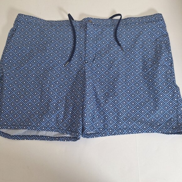 Lands End diamond patter swimming trunks size 3XL - Picture 1 of 7